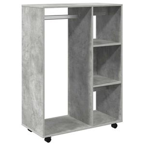 vidaXL Roupeiro 80x40x110 cm derivados de madeira cinzento cimento