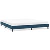vidaXL Estrutura de cama sem colch&atilde;o 200x220 cm veludo azul-escuro