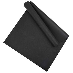 vidaXL Tapete de Prote&ccedil;&atilde;o para Esportes Preto 180 x 75 x 0,6 cm PVC