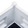 vidaXL Canteiro elevado para jardim PP 100x43x35 cm branco