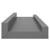 vidaXL Prateleiras de parede 4 pcs 40x9x3 cm cinzento