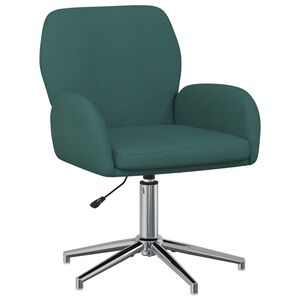 vidaXL Cadeira de Escrit&oacute;rio Girat&oacute;ria 54 x 58 x 90 cm Verde-Escuro