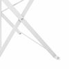 vidaXL Cadeira Dobr&aacute;vel de Jardim 2 pcs Branco 42 x 46 x 82cm Metal