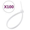 vidaXL Abra&ccedil;adeiras cabos 100 pcs 15 cm
