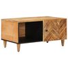 vidaXL Mesa de centro Castanho 80 x 50 x 40 cm Madeira de manga maci&ccedil;a