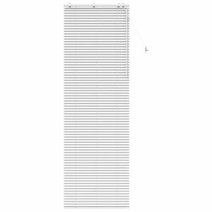 vidaXL Cortina Veneziana Branco 85 x 250 cm 35 mm