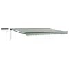 vidaXL Toldo Retr&aacute;til El&eacute;trico Verde, Branco, Antracite 4,5 &times; 3 m