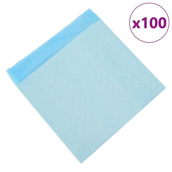 vidaXL Pad de Treinamento para Pets Liso 100 pcs 45 x 33 cm