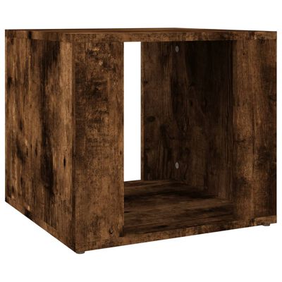 vidaXL Mesa de cabeceira 41x40x36 cm derivados madeira carvalho fumado