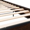 vidaXL Estrutura de cama derivados de madeira/metal carvalho castanho