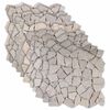 vidaXL Azulejos de Mosaico Creme 30 x 30 cm M&aacute;rmore