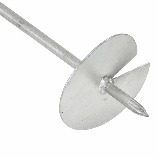 vidaXL Estacas de enterrar 6 pcs 10x60 cm metal galvanizado