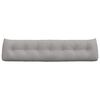 vidaXL Travesseiro para Costas Cinza Nuvem 200 x 24 x 50 cm tecido