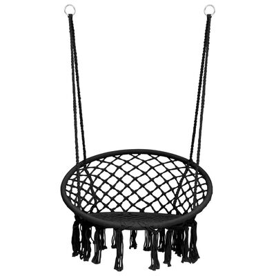 vidaXL Cadeira de baloiço em rede 80 cm antracite