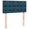 vidaXL Cama boxspring com colch&atilde;o 90x200 cm veludo azul