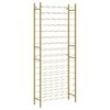 vidaXL Garrafeira para 96 garrafas metal dourado
