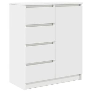 vidaXL Aparador com gavetas 71x35x84 cm derivados de madeira branco