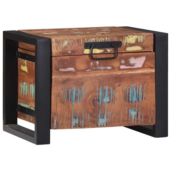 vidaXL Baús de Armazenamento 40 x 30 x 30 cm Madeira recuperada maciça