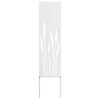 vidaXL Tela de Privacidade para Jardim Fretwork Branco 32 x 140 cm