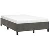 vidaXL Estrutura de cama sem colch&atilde;o 120x190 cm Veludo cinza escuro