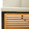 vidaXL 7 pcs conjunto sofás jardim c/almofadões madeira maciça acácia