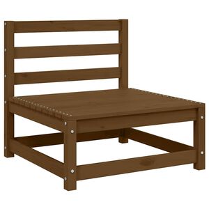 vidaXL Sof&aacute; de centro para jardim madeira de pinho maci&ccedil;a castanho mel