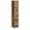 vidaXL Conjunto de Gabinete 2 unid. 34,5 x 34,5 x 90 cm Madeira antiga