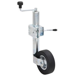 vidaXL Roda macaco p/ reboque c/ bra&ccedil;adeira divis&atilde;o 60mm a&ccedil;o galvaniz.