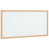 vidaXL Quadro branco magn&eacute;tico com estrutura em madeira de pinho maci&ccedil;o 60x30 cm
