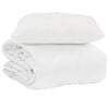 vidaXL Edredom de Ver&atilde;o Simples 2 pcs Branco Microfibra