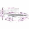 vidaXL Estrutura da Cama com cabeceira Castanho 180 x 200 cm