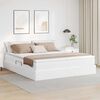 vidaXL Cama com arruma&ccedil;&atilde;o e colch&atilde;o com colch&atilde;o Branco 180 x 200 cm