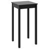 vidaXL Mesa de bar em MDF preto 55x55x107 cm