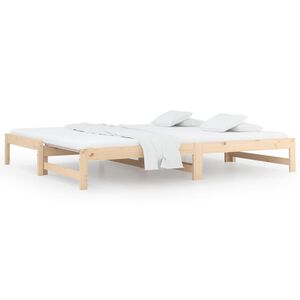 vidaXL Sof&aacute;-cama de puxar 2x(90x200) cm madeira de pinho maci&ccedil;a