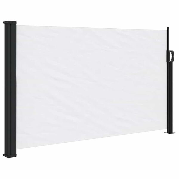 vidaXL Toldo lateral retr&aacute;til 117x300 cm branco