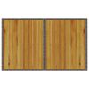 vidaXL Mesa de jardim com tampo de madeira 110x68x70 cm vime PE cinza