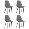vidaXL Cadeiras de jantar 4 pcs PP cinzento