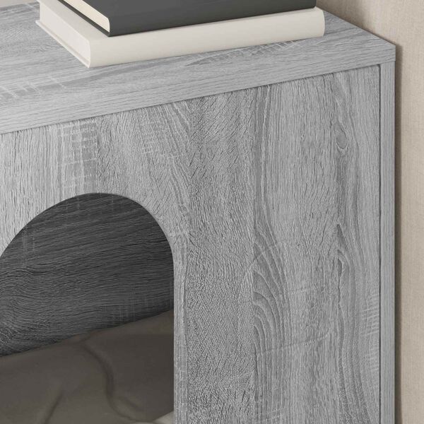 vidaXL Casa para Gatos Cinza Sonoma 51 x 30 x 52 cm Madeira processada