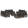 vidaXL Conjunto de Sof&aacute; de Jardim 13 unid. Cinza e Cinza Escuro