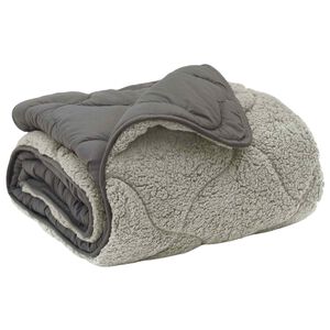 vidaXL Edredom de Inverno 135 x 200 cm Inverno Cinzento-claro