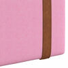 vidaXL Cabeceira Suspensa Liso Rosa 90 x 55 x 5 cm PU Antigo