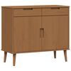 vidaXL Buffet MOLDE Caramelo 90 x 40 x 80 cm