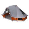 vidaXL Barraca Tipi Cinza e Laranja 466 x 310 x 240 cm tafet&aacute;