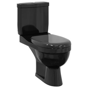 vidaXL Sanita com cisterna preto