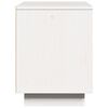 vidaXL Mesa de cabeceira 40x30x40 cm madeira de pinho maci&ccedil;a branco