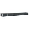 vidaXL Floreira Antracite 580 x 100 x 45 cm A&ccedil;o Galvanizado