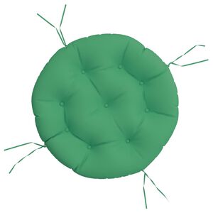 vidaXL Almofad&atilde;o redondo &Oslash; 60 x11 cm tecido oxford verde