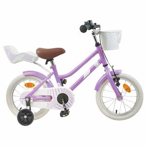 vidaXL Bicicleta Infantil 12 Polegadas para 2-4 anos Roxo