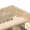 vidaXL Estrutura cama s/ colch&atilde;o derivados de madeira carvalho sonoma