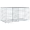 vidaXL Cesto gabi&atilde;o com cobertura 200x100x100 cm ferro galvanizado